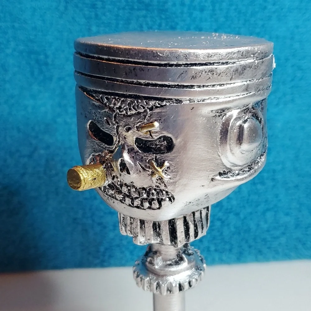 NEW Piston Man Art Deco Statue with Gear Body - Picture 2 of 8